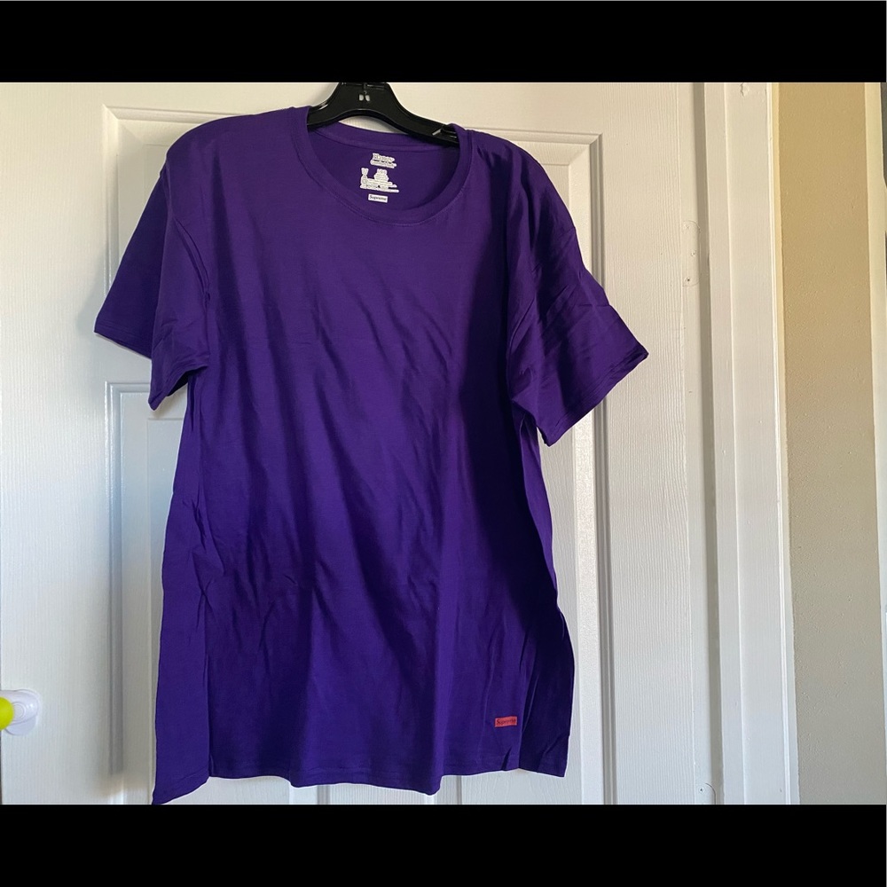 Supreme®/Hanes® Tagless Tee Purple